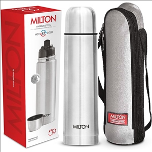 Thermosteel Flip Lid 1000, Double Walled Vacuum Insulated Thermos 1000 ml | 34 oz | 1 Ltr | 24 Hours